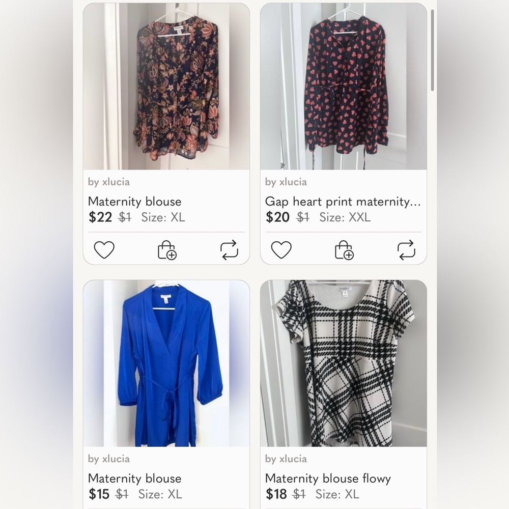 Lot of maternity shirts 8 items